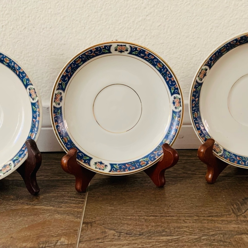 Antique U.C. Limoges Blue Band France Plates